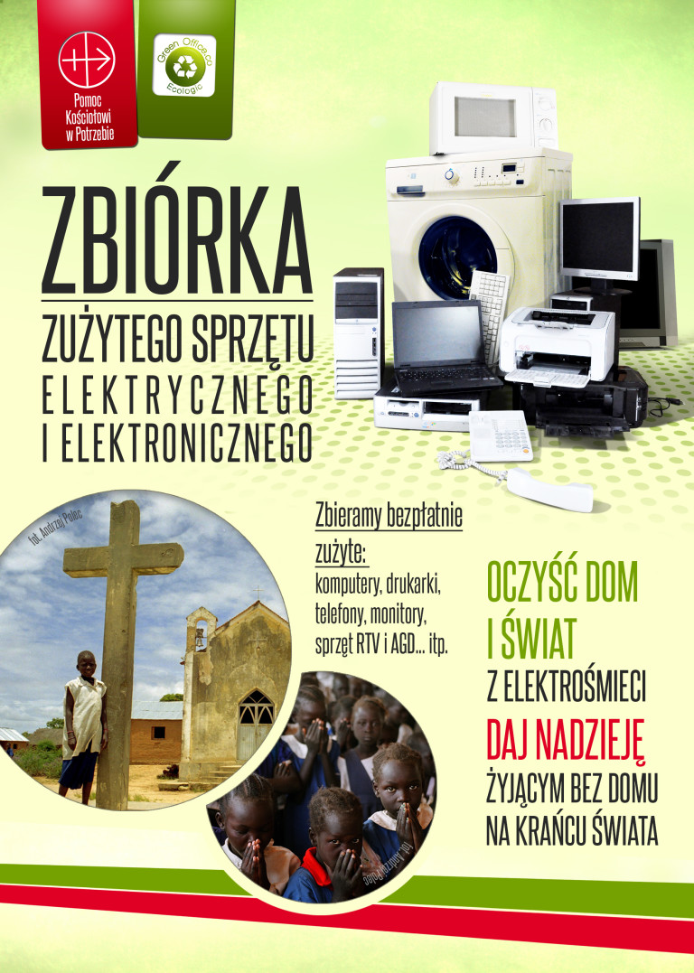 Zbiórka zużytego sprzętu w środę od godz. 9.00 na placyku przy bramie klasztornej.